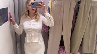trying on haul zara sexy summer collection transparent haul see through - porn video
